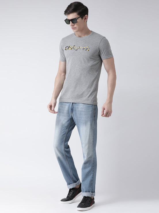 Grey Round Neck T-shirt - clubyork