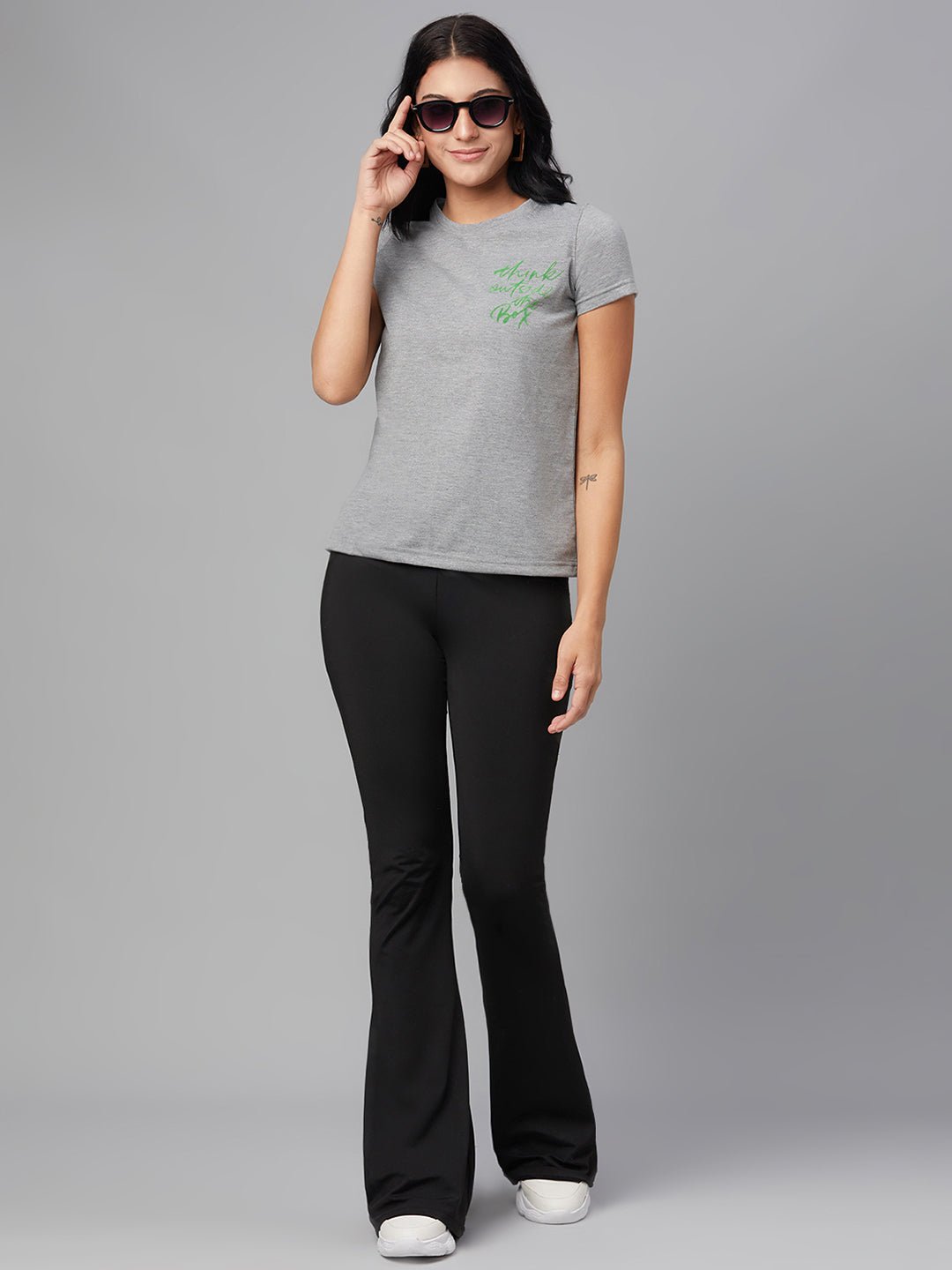 Grey Round Neck T-Shirt - clubyork