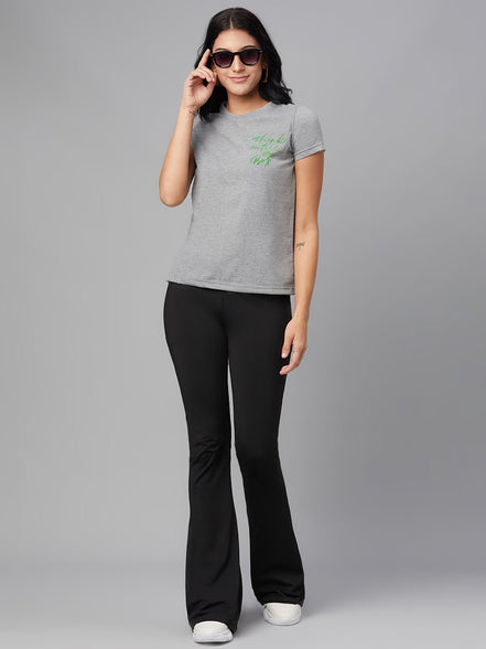 Grey Round Neck T-Shirt - clubyork
