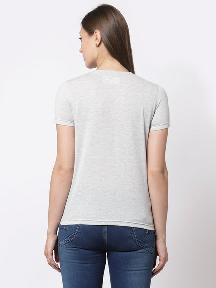 Grey Round Neck T-Shirt - clubyork