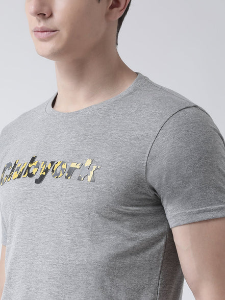 Grey Round Neck T-shirt - clubyork