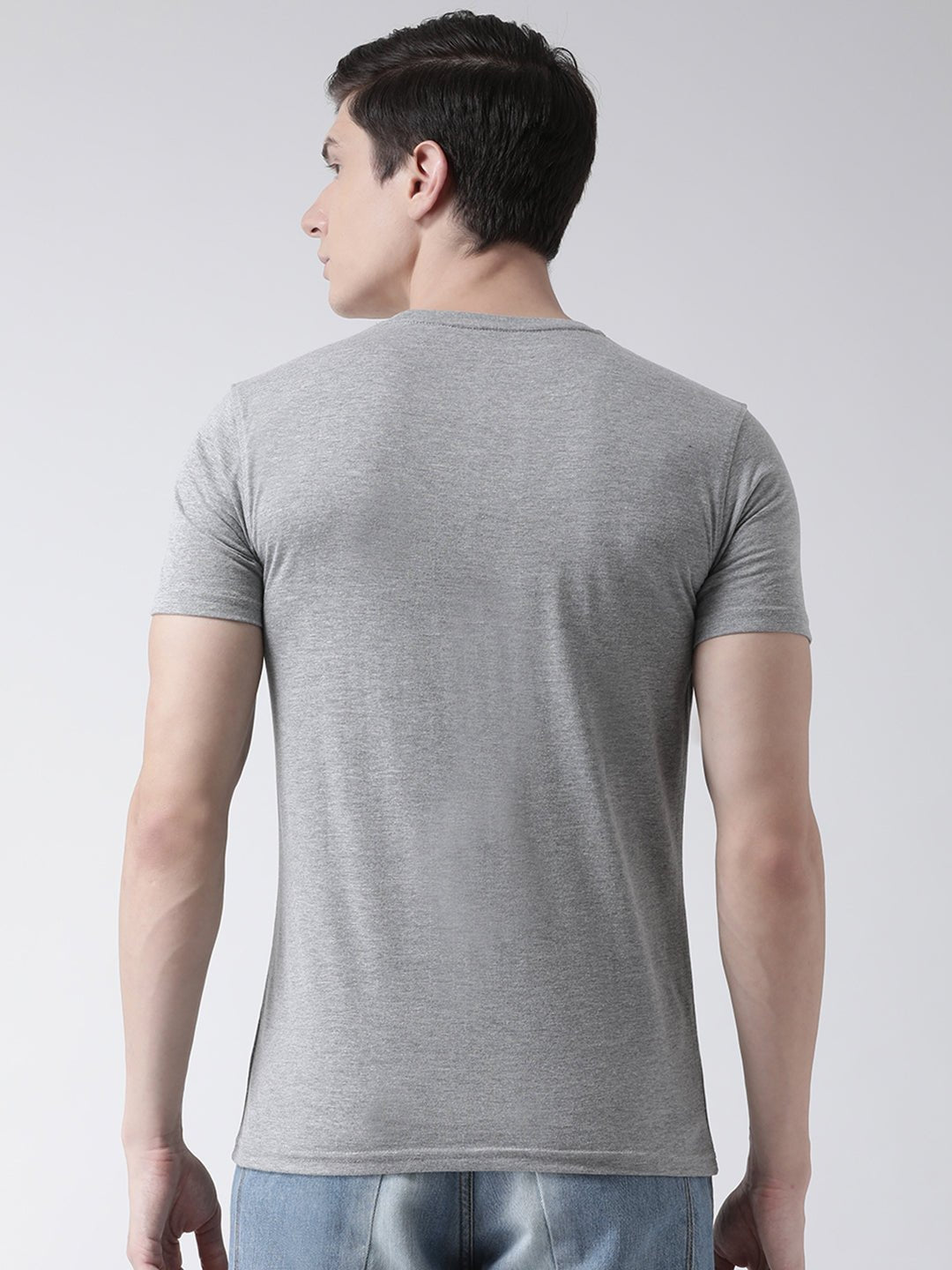 Grey Round Neck T-shirt - clubyork