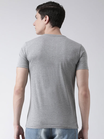 Grey Round Neck T-shirt - clubyork