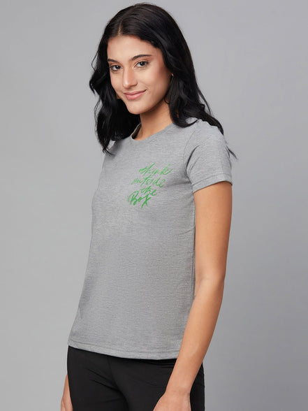 Grey Round Neck T-Shirt - clubyork