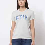Grey Round Neck T-Shirt - clubyork