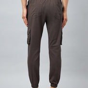 Grey Slim Fit Solid Cargo Pant - clubyork