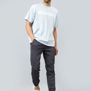 Grey Slim Fit Solid Jogger - clubyork