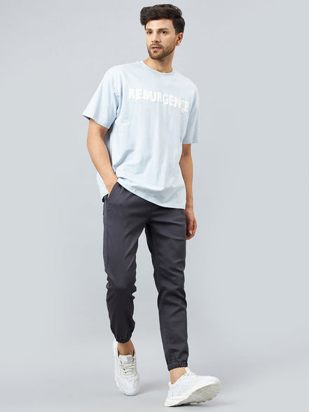 Grey Slim Fit Solid Jogger - clubyork