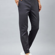 Grey Slim Fit Solid Jogger - clubyork