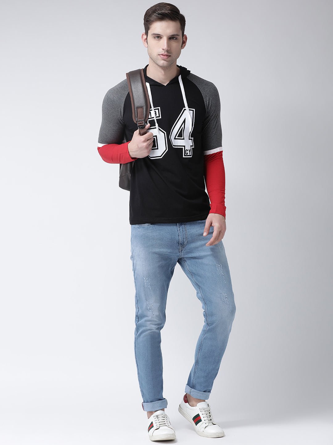 Hooded Printed T-Shirt - clubyork