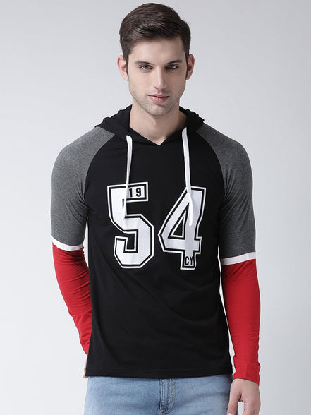 Hooded Printed T-Shirt - clubyork