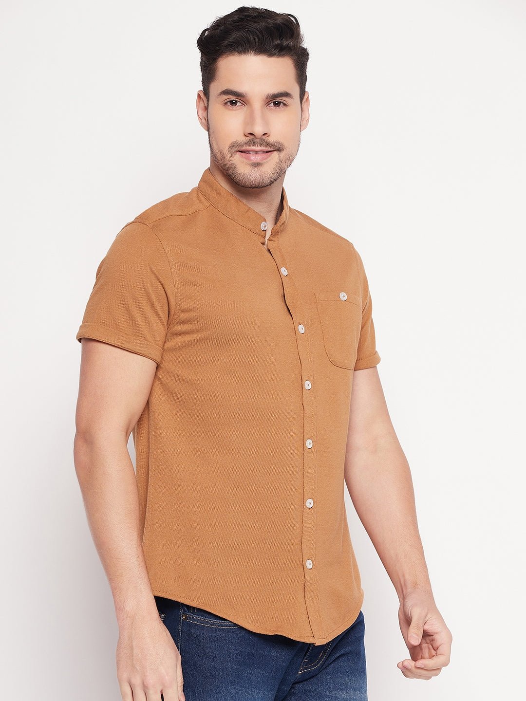 Khaki Knitted Shirt