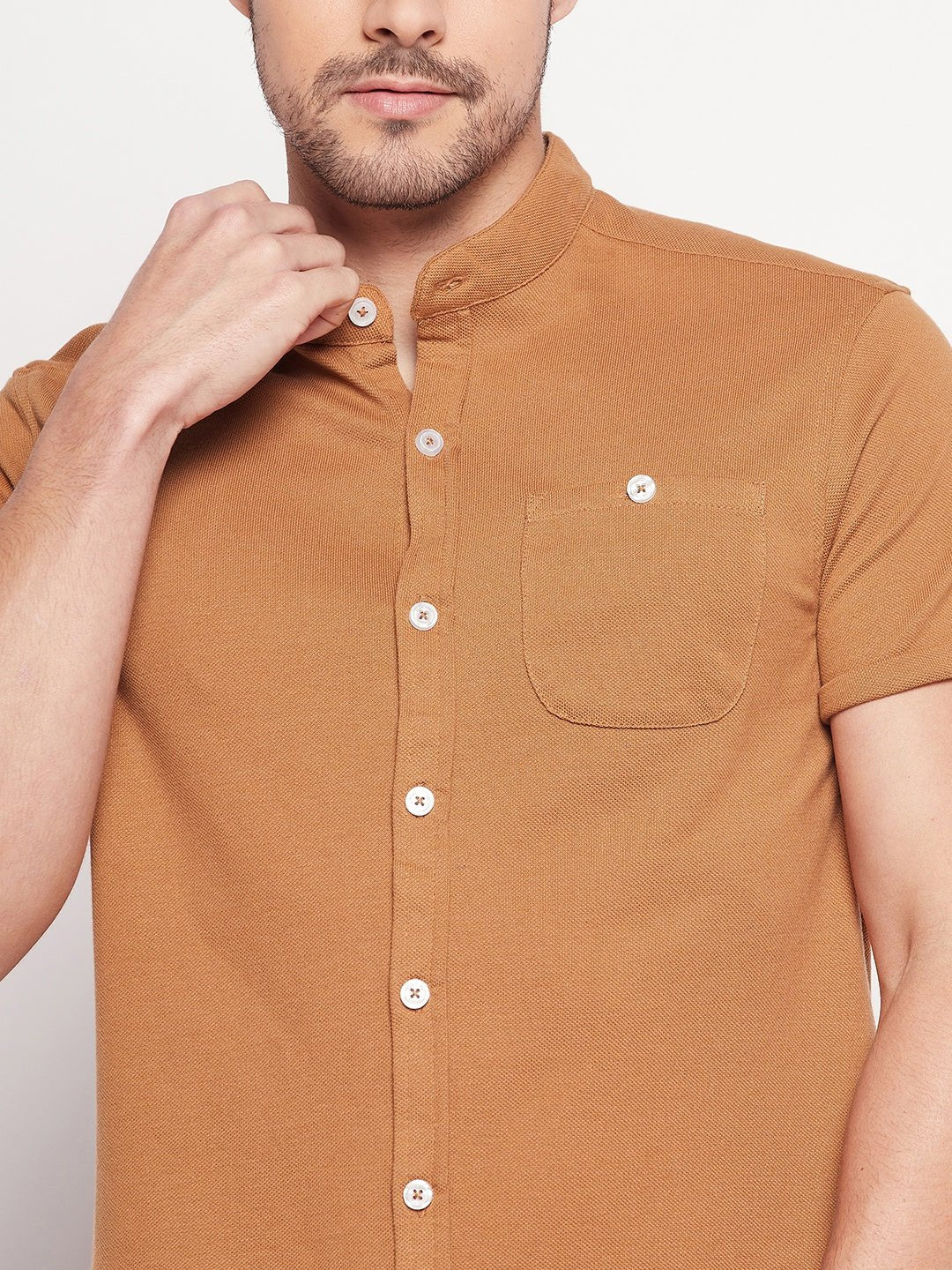 Khaki Knitted Shirt