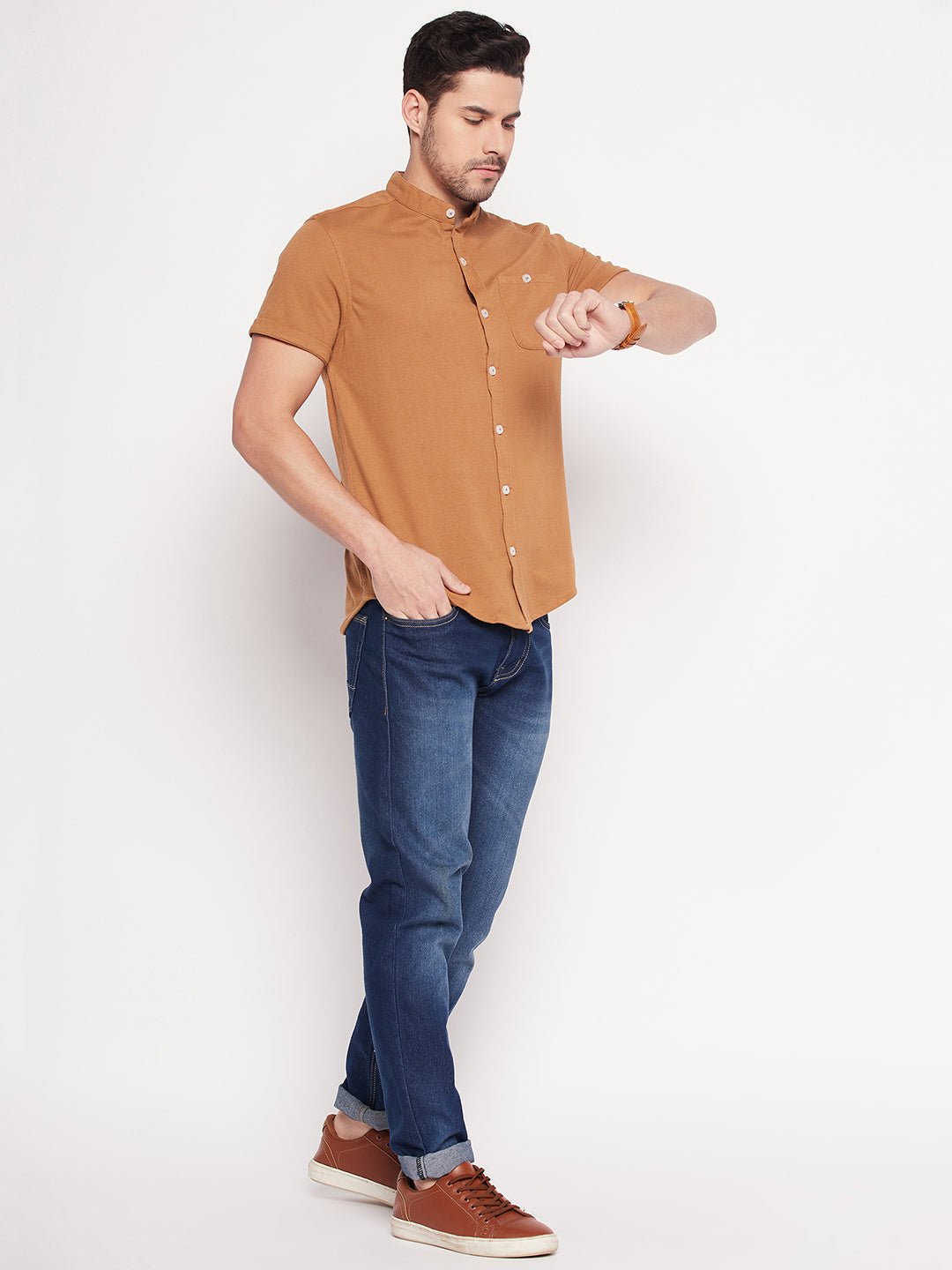 Khaki Knitted Shirt