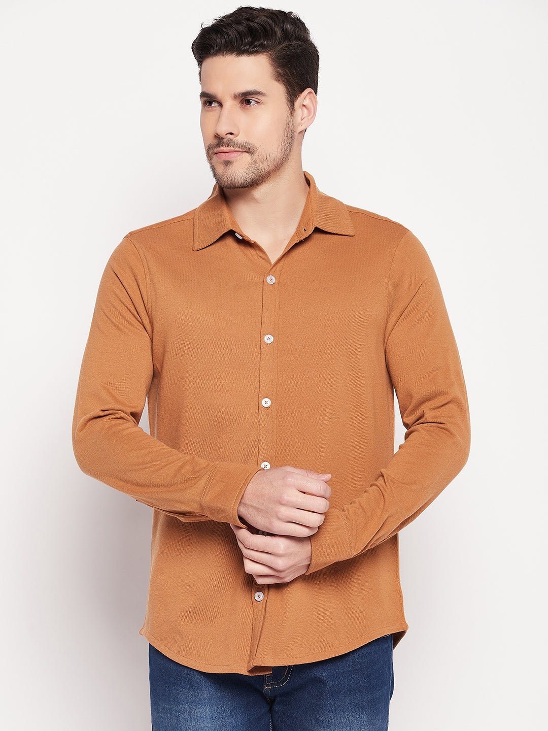 Khaki Knitted Shirt