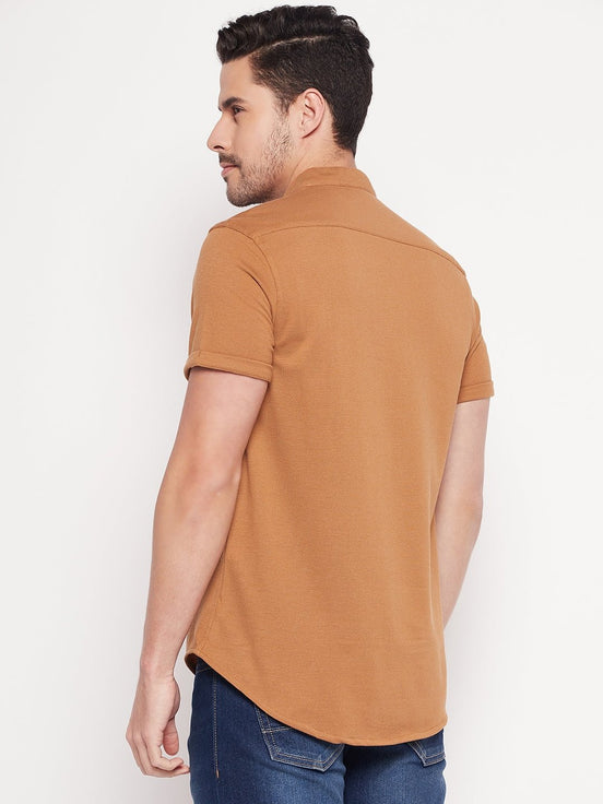 Khaki Knitted Shirt