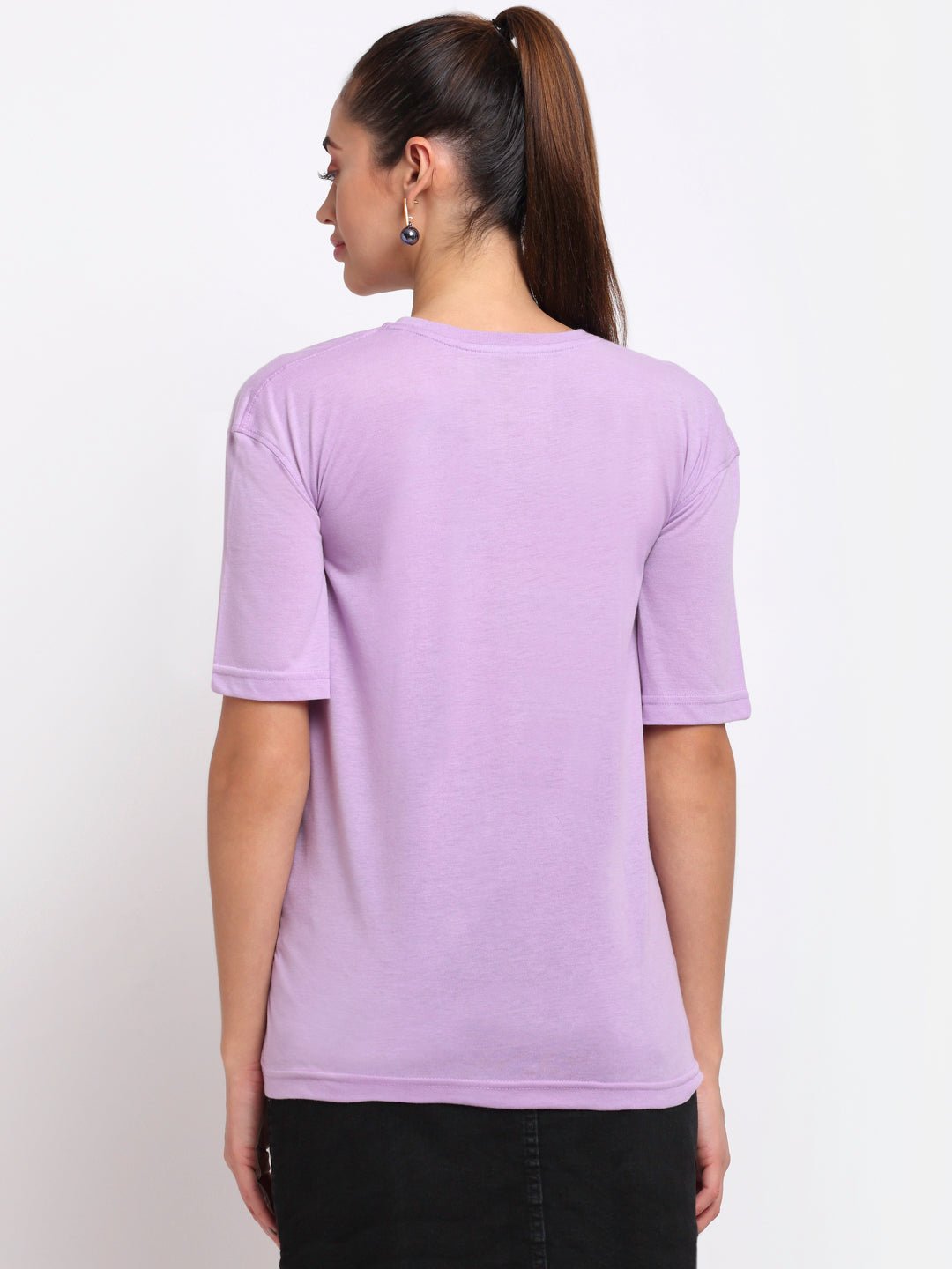 Lavender Round Neck T-Shirt - clubyork