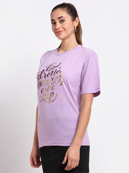 Lavender Round Neck T-Shirt - clubyork