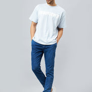 Light Blue Slim Fit Solid Jogger - clubyork