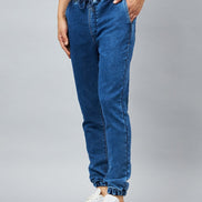 Light Blue Slim Fit Solid Jogger - clubyork