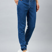 Light Blue Slim Fit Solid Jogger - clubyork