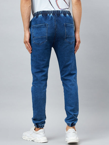 Light Blue Slim Fit Solid Jogger - clubyork
