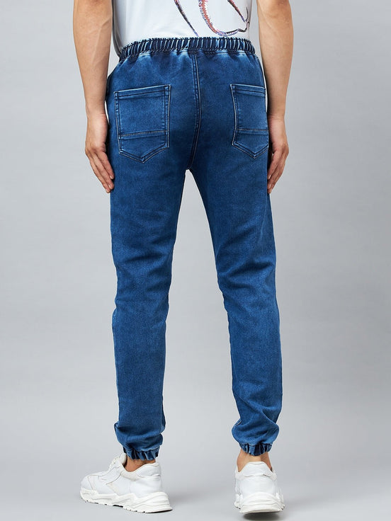 Light Blue Slim Fit Solid Jogger - clubyork