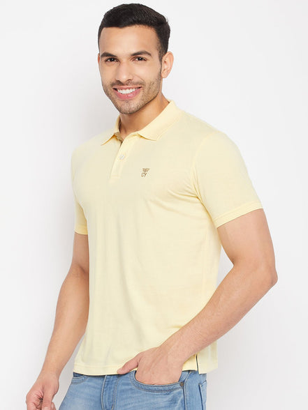 Light Yellow Polo T-Shirt - clubyork