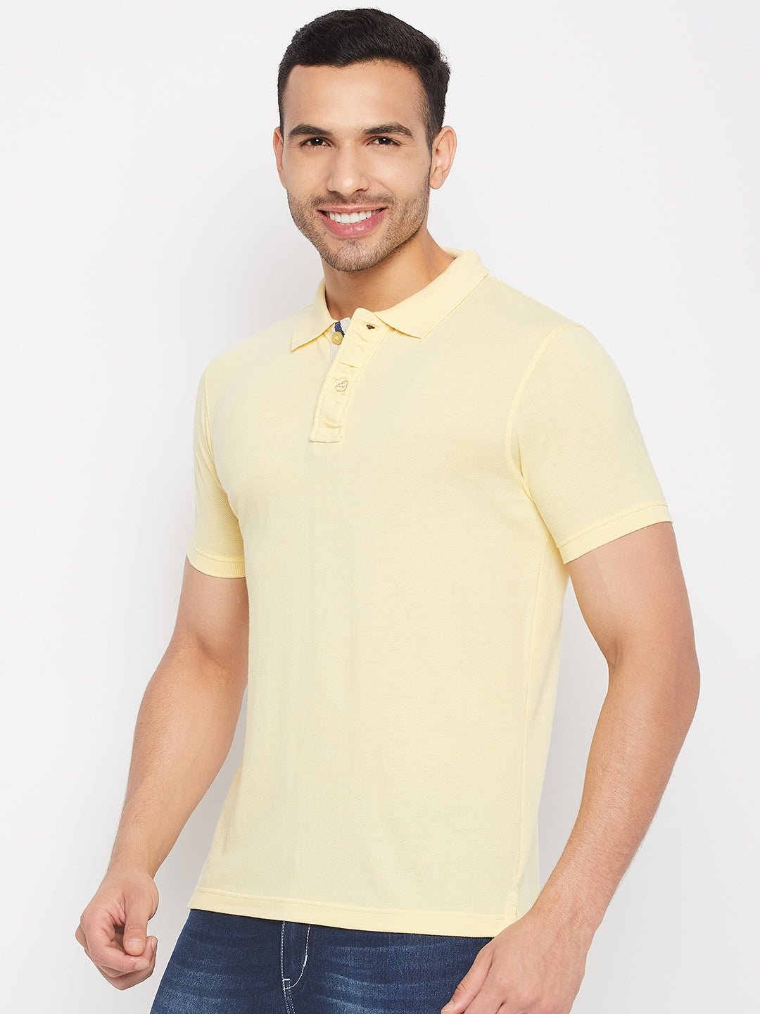 Light Yellow Polo T-Shirt - clubyork