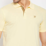 Light Yellow Polo T-Shirt - clubyork