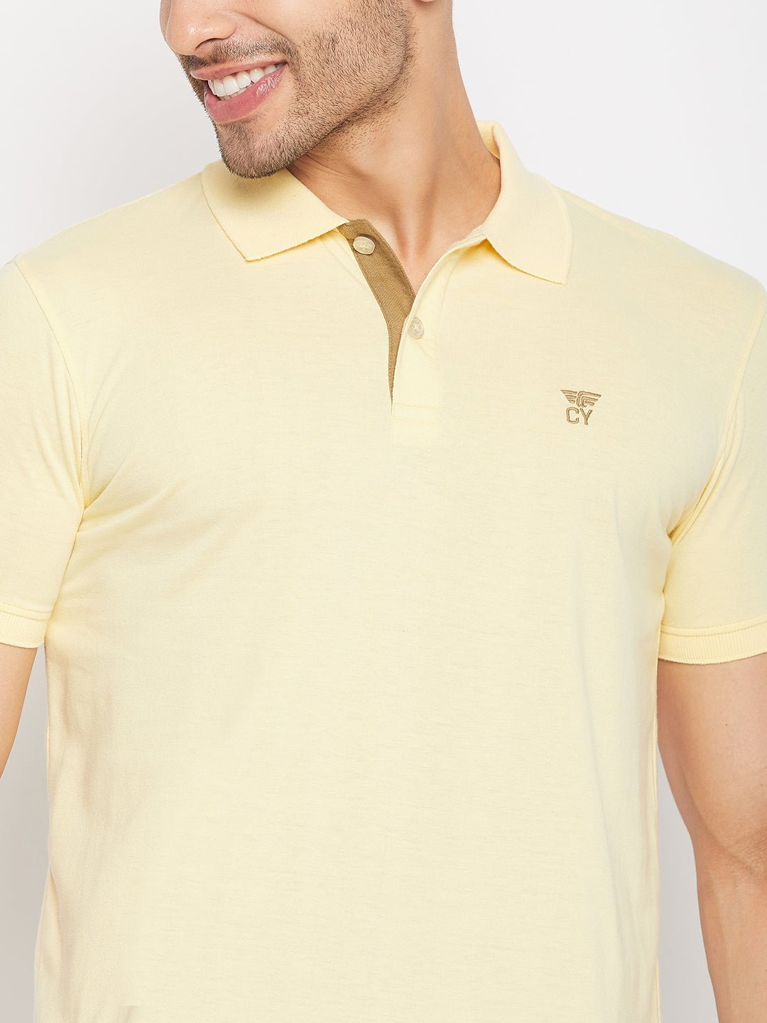 Light Yellow Polo T-Shirt - clubyork