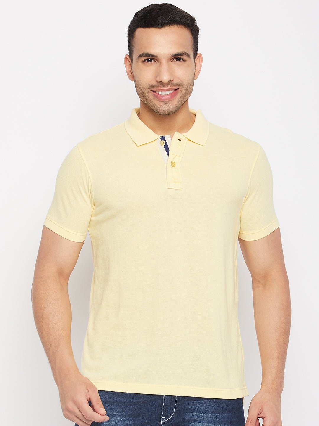 Light Yellow Polo T-Shirt - clubyork