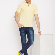Light Yellow Polo T-Shirt - clubyork