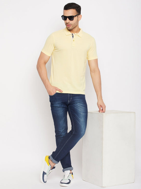 Light Yellow Polo T-Shirt - clubyork