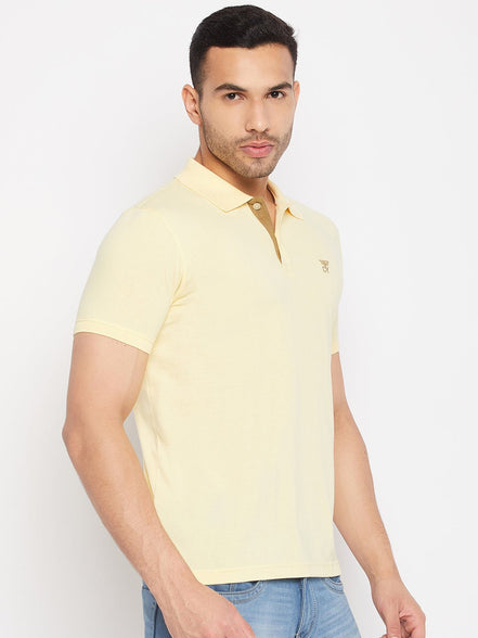 Light Yellow Polo T-Shirt - clubyork