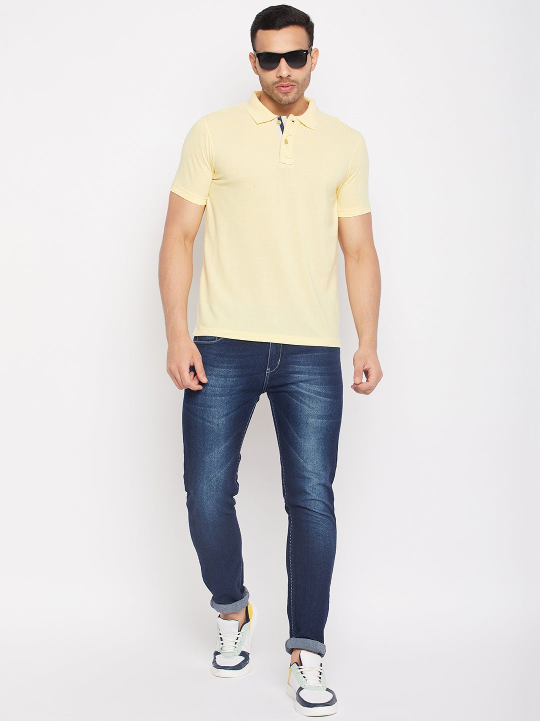 Light Yellow Polo T-Shirt - clubyork