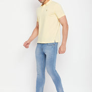Light Yellow Polo T-Shirt - clubyork