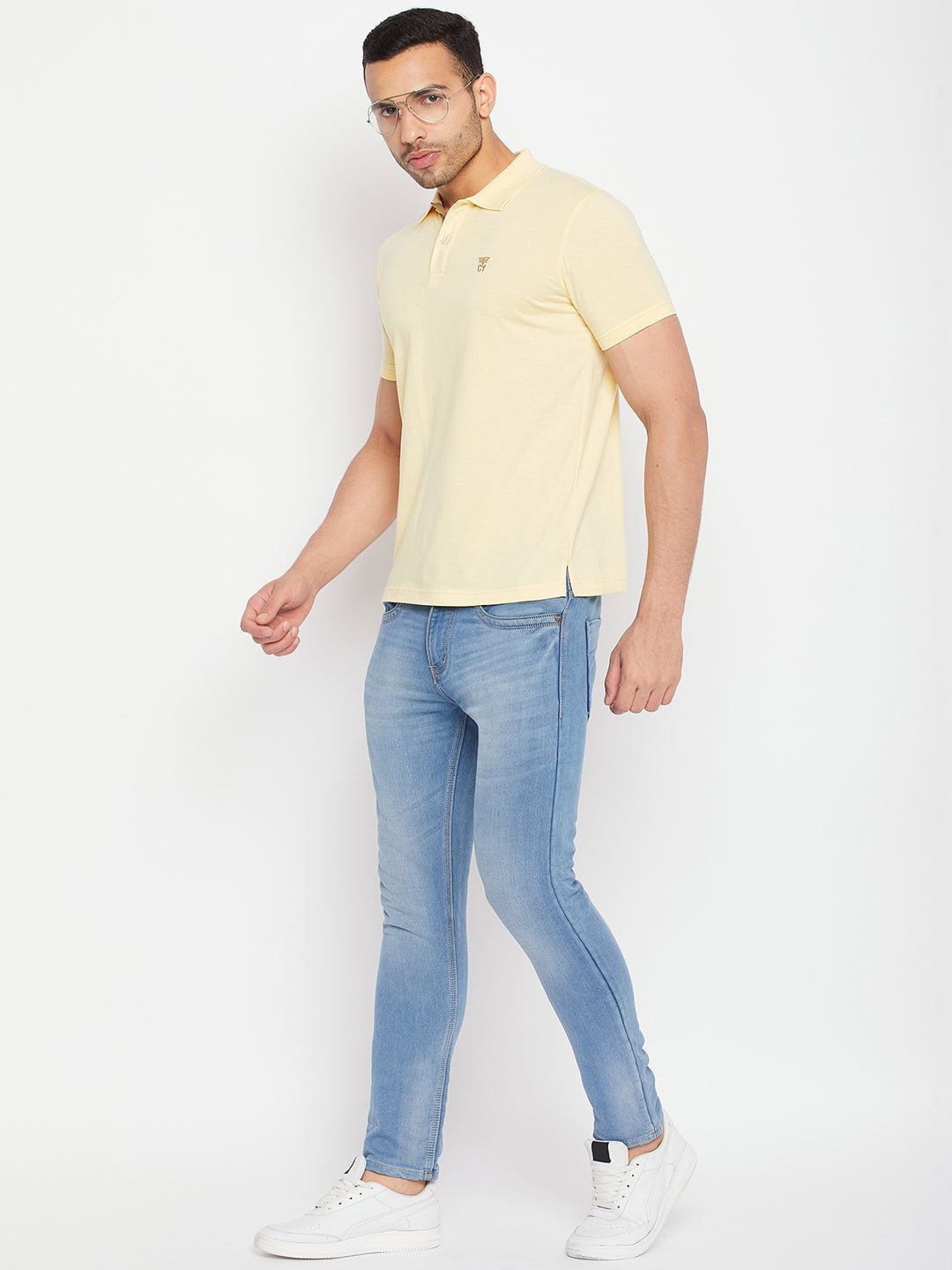 Light Yellow Polo T-Shirt - clubyork