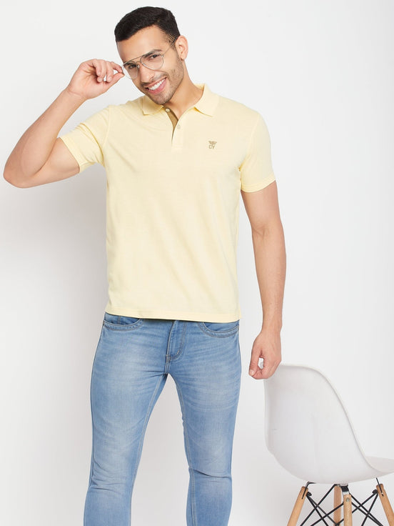 Light Yellow Polo T-Shirt - clubyork