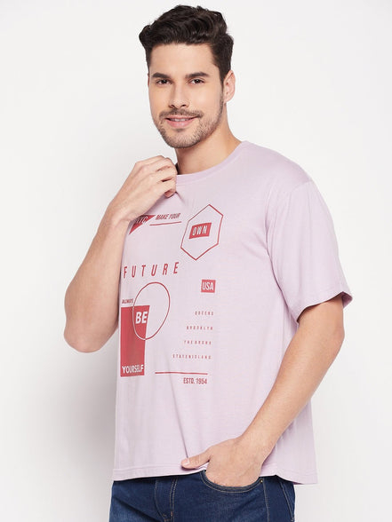 Lilac Round Neck T-shirt - clubyork