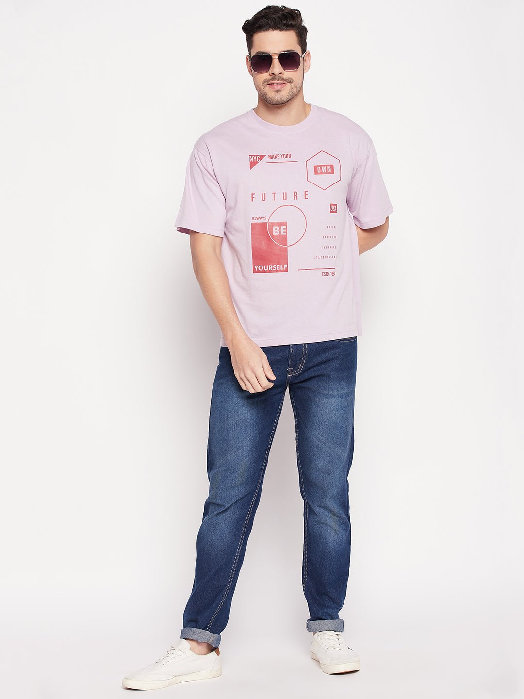 Lilac Round Neck T-shirt - clubyork