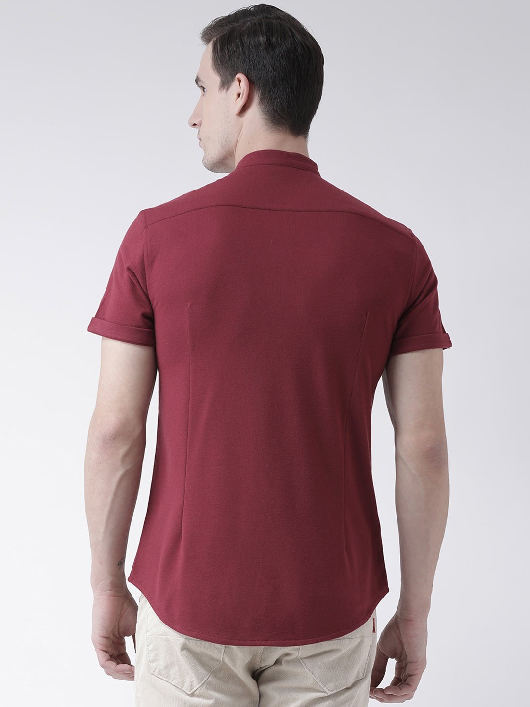 Maroon Knitted Shirt - clubyork
