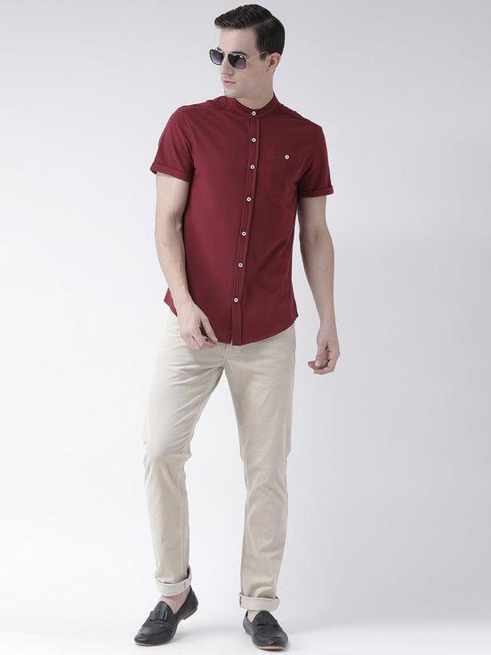 Maroon Knitted Shirt - clubyork