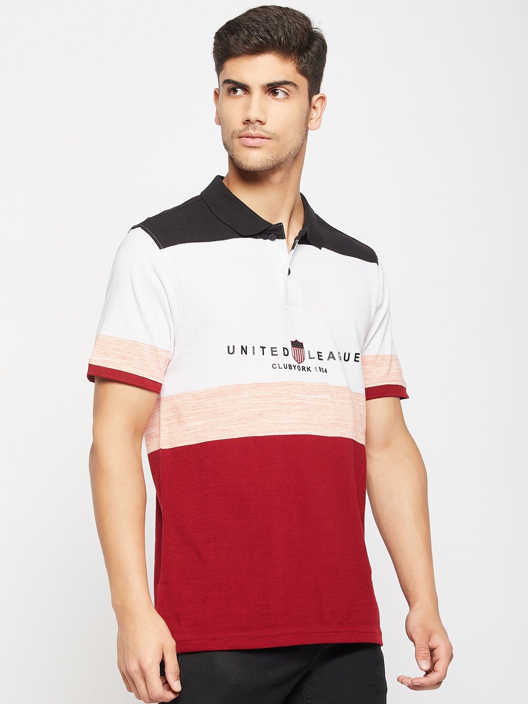 Maroon Polo Collar T-Shirt - clubyork
