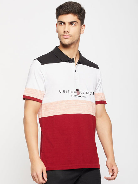 Maroon Polo Collar T-Shirt - clubyork