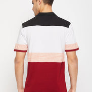 Maroon Polo Collar T-Shirt - clubyork