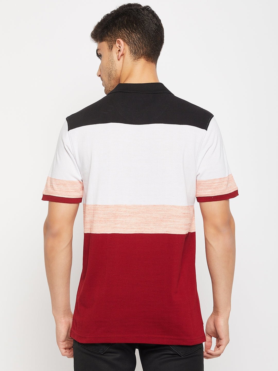 Maroon Polo Collar T-Shirt - clubyork