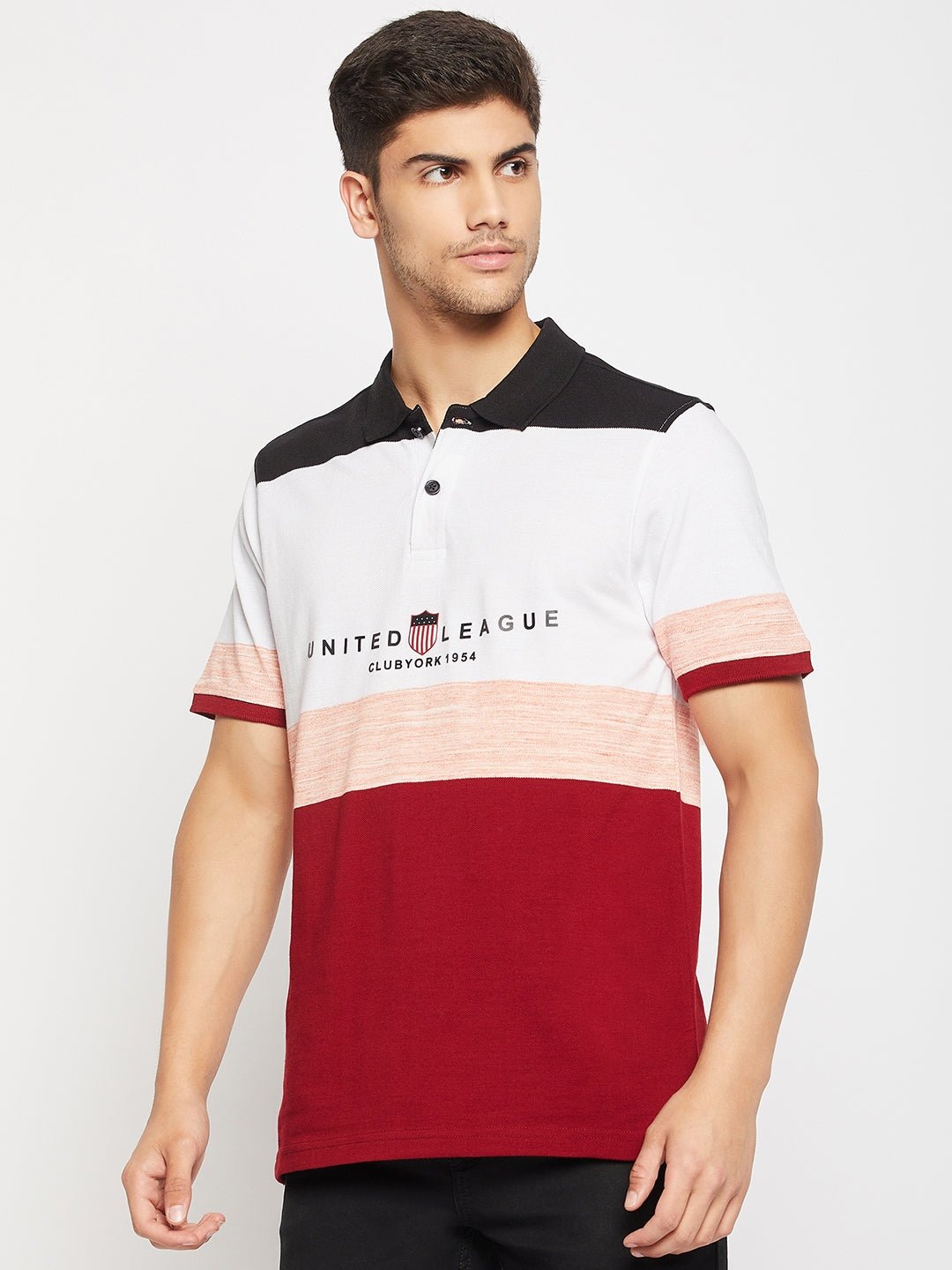 Maroon Polo Collar T-Shirt - clubyork