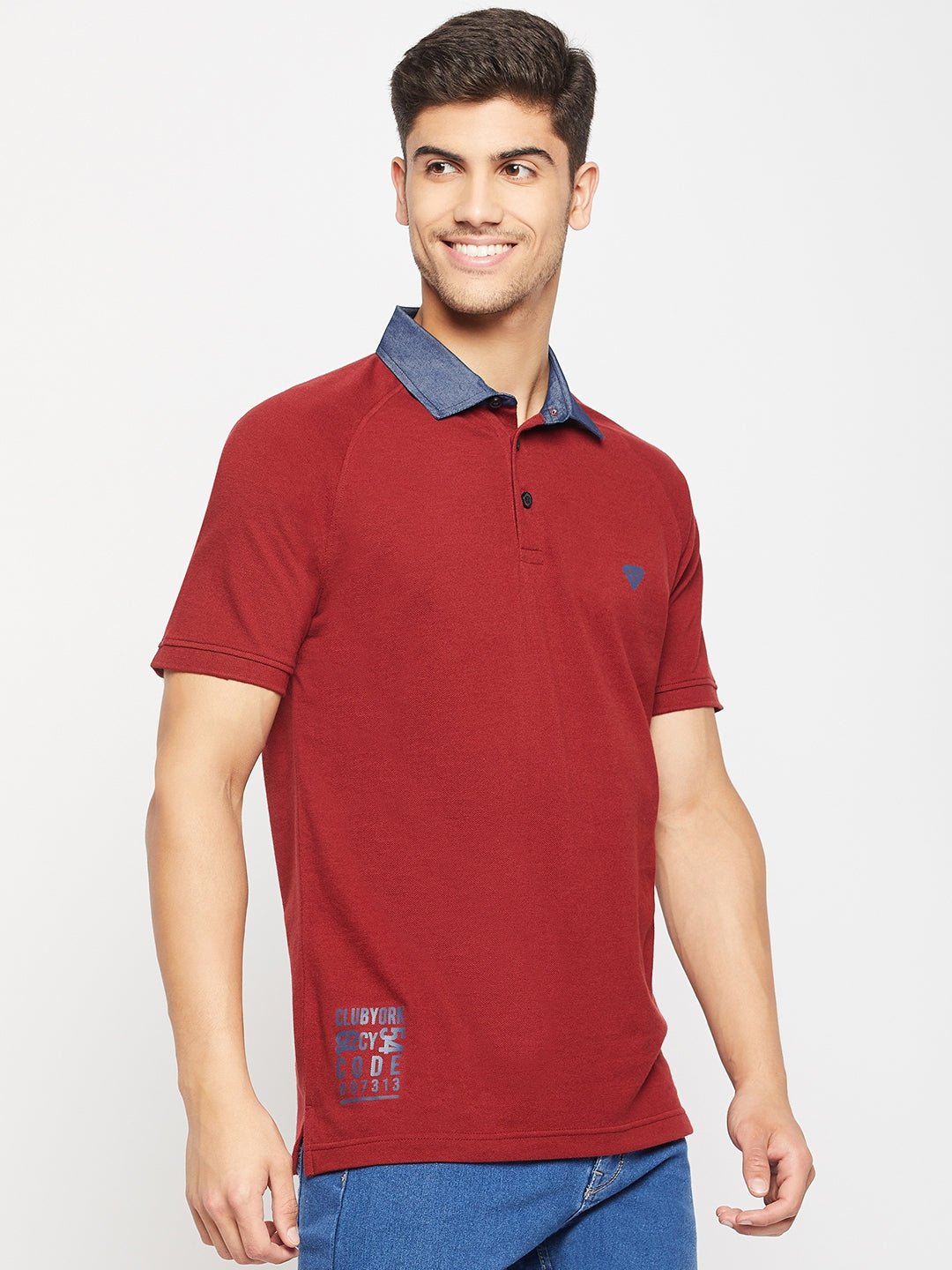 Maroon Polo T-Shirt - clubyork