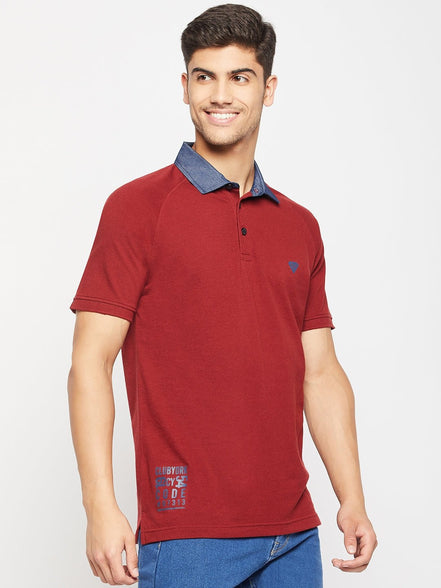Maroon Polo T-Shirt - clubyork